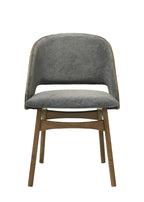 Delmon Fabric & Dark Seating for Dining