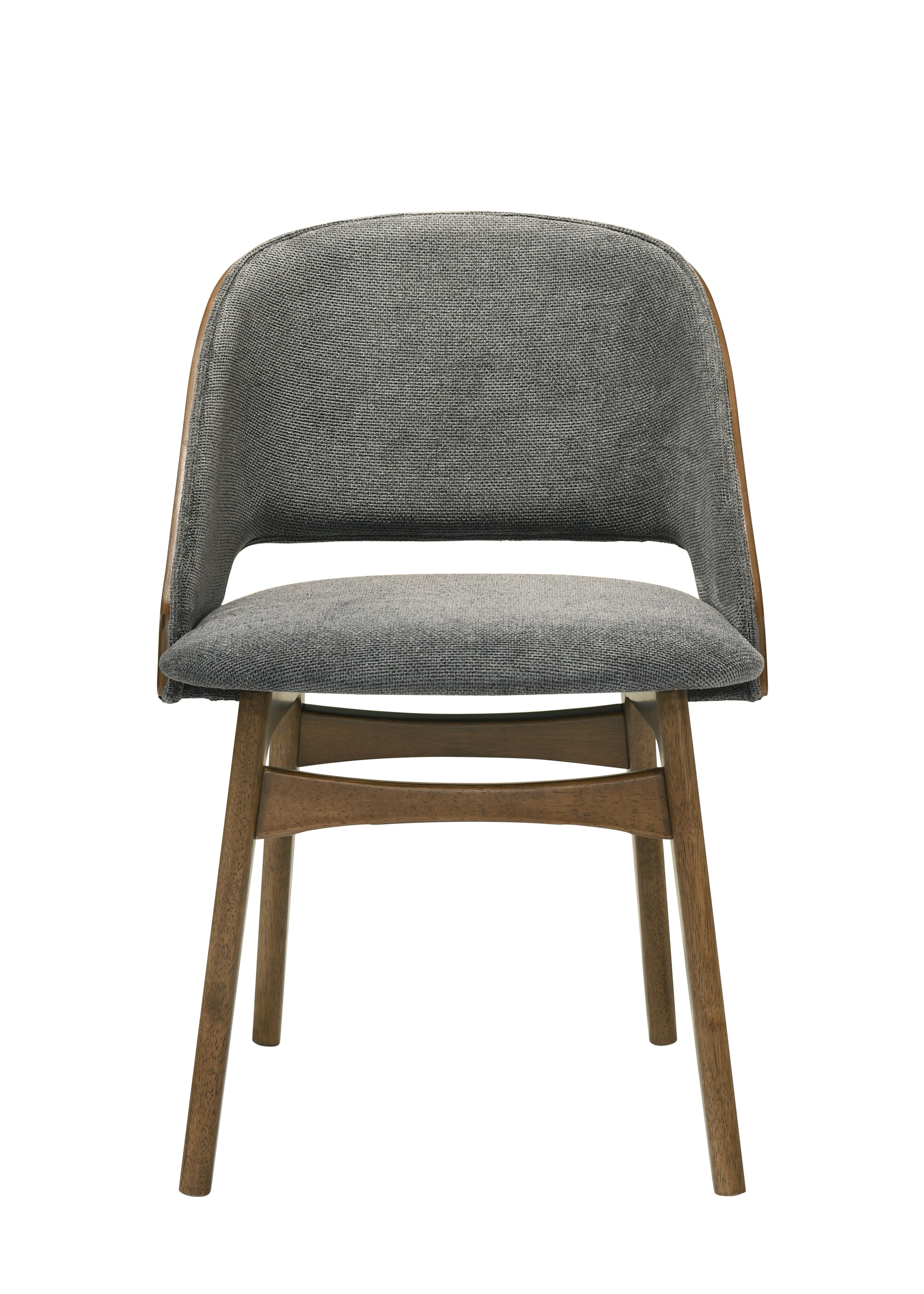 Delmon Fabric & Dark Seating for Dining