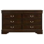 Frances Cappuccino 6-Drawer Dresser