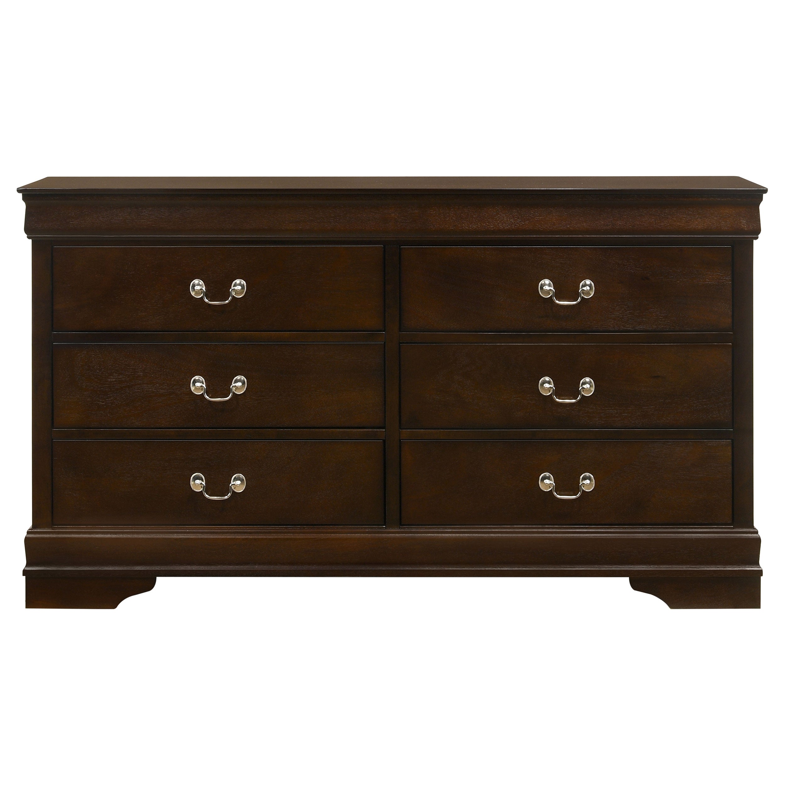 Frances Cappuccino 6-Drawer Dresser