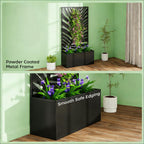 Freestanding Plant Bed with Trellis