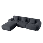 113" Modern L-Shaped Modular Sectional Sofa for Living Room