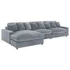 Cassidy Fog Upholstered Sectional Sofa