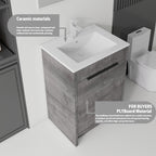 24 Inch Freestanding Bathroom Vanity with Sink