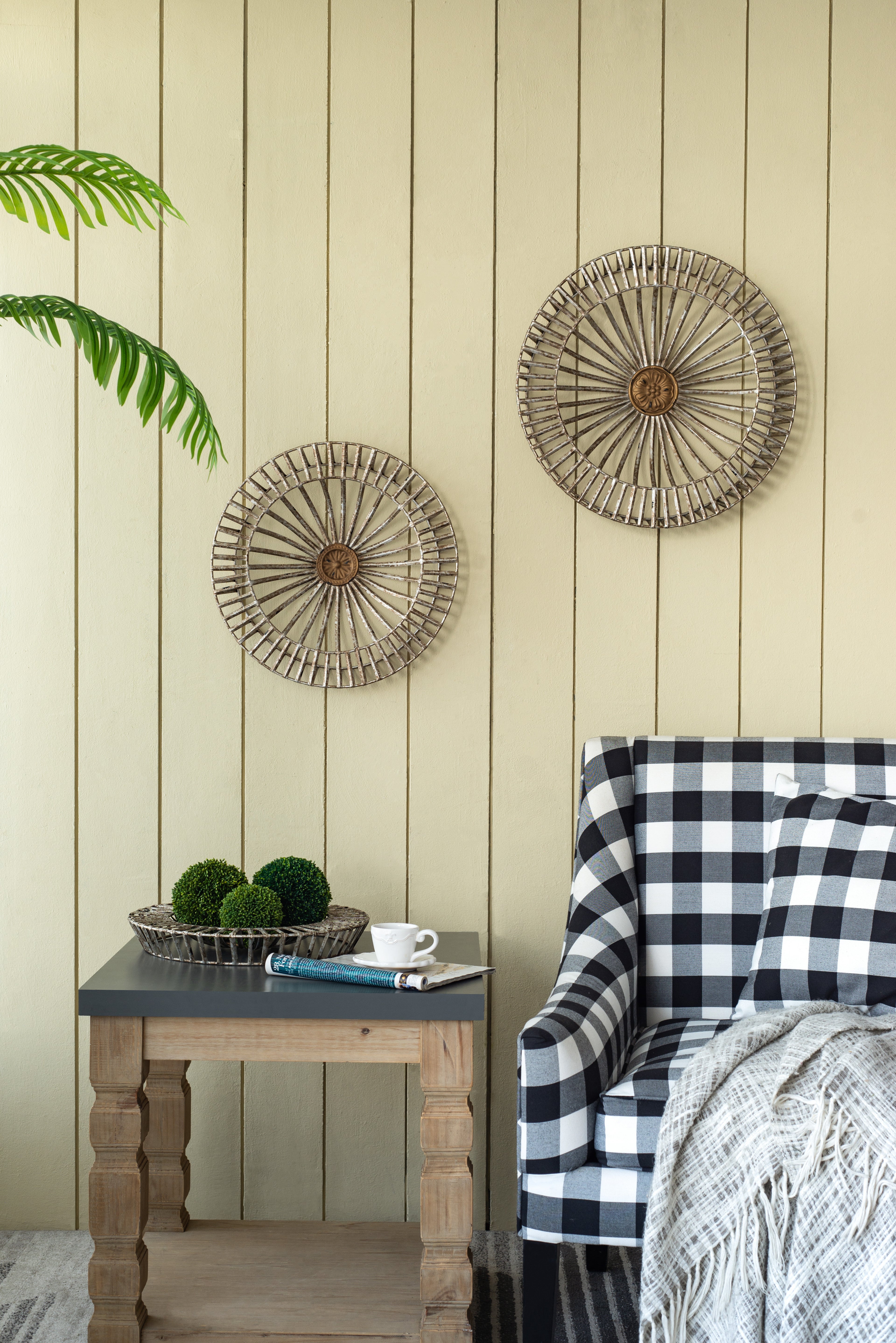 Set of 3 Jennings Metal Discs, Wall Decor