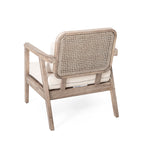 Set of 2 Outdoor Acacia Wood Patio Club Chairs