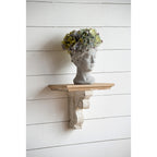 Small Visage Cement Wall Planter Wall Vase