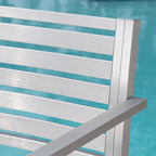 Outdoor 29.50" Barstools with Rust-Proof Aluminum Frame, Set of 2