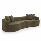 Modern Cloud 4-Seater Sectional Curved Sofa