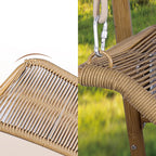 Freestanding Double Egg Swing Chair with Stand