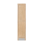 Arden 83" Tall Solid Reclaimed Pine Lattice 2-Door Bookcase