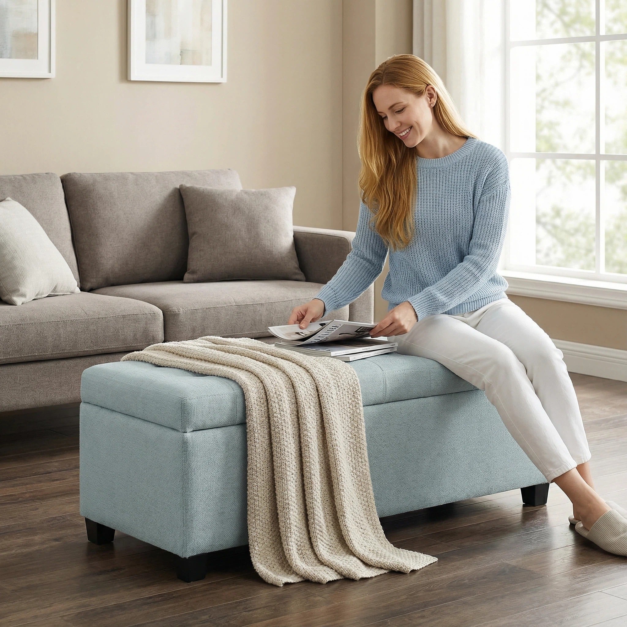 Storage Ottoman and Bench
