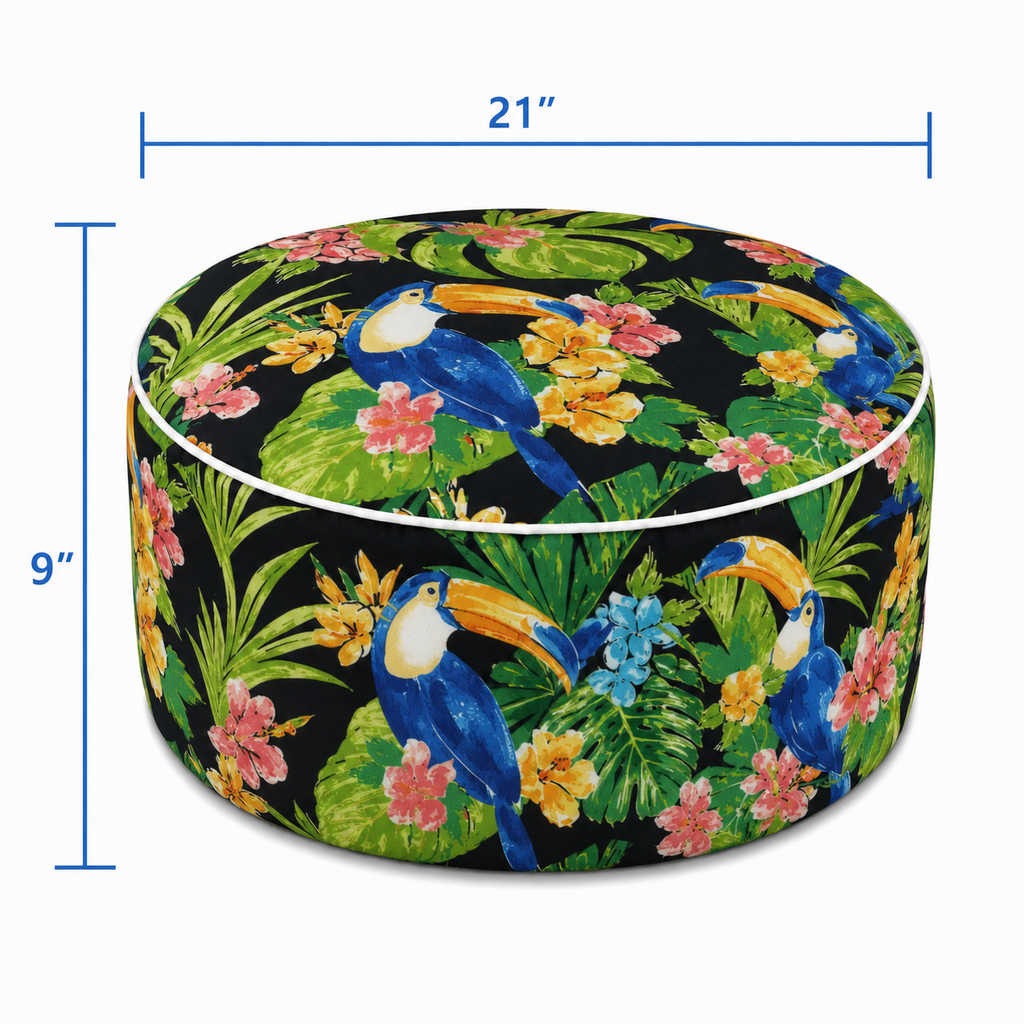 Outdoor Inflatable Ottoman - 21"x21"x9"
