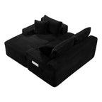 106.3" U-Shaped Cloud Sectional Sofa