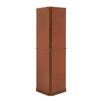 6 Shelf Corner Curio Display Cabinet With Lights, Mirrors, and Adjustable Shelves