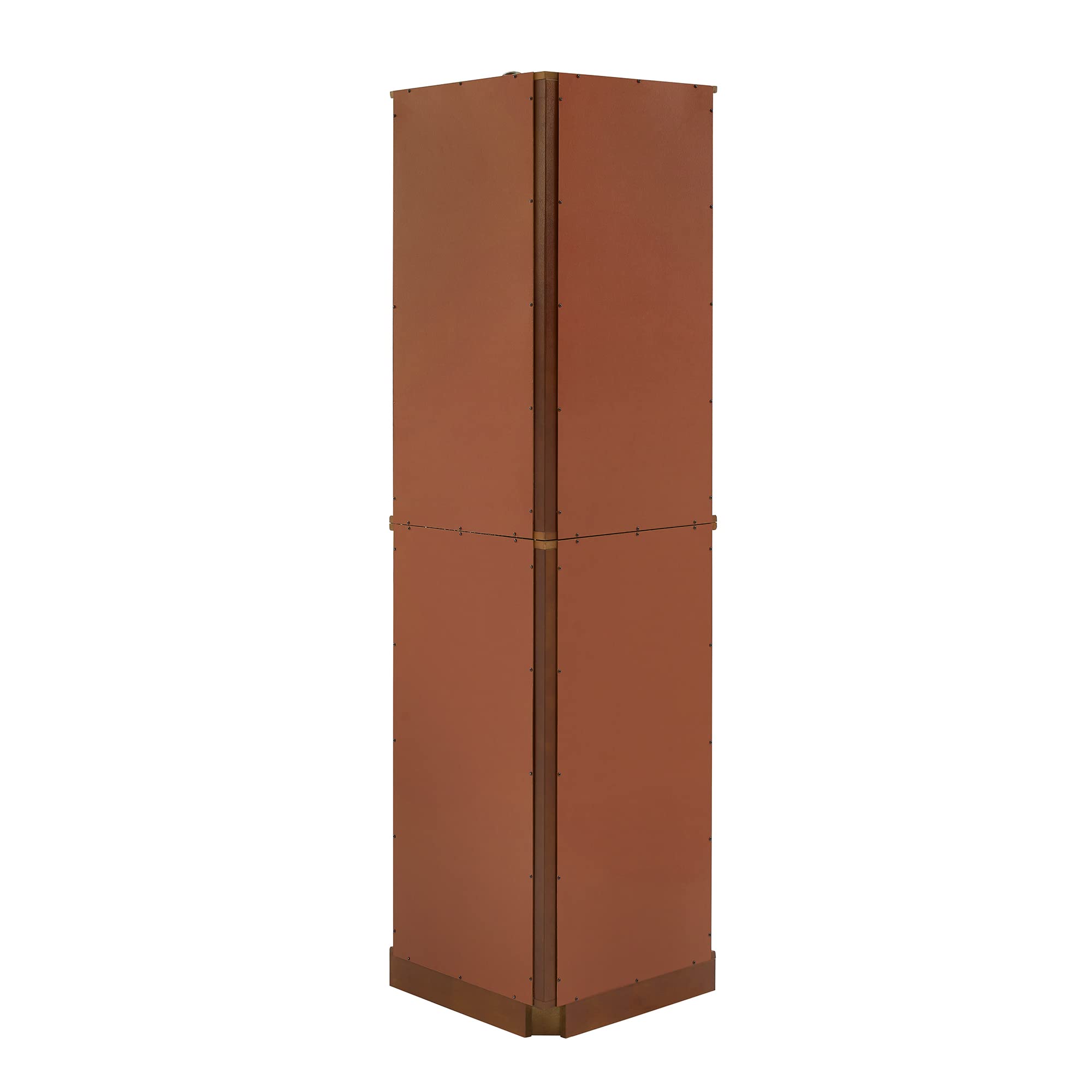 6 Shelf Corner Curio Display Cabinet With Lights, Mirrors, and Adjustable Shelves