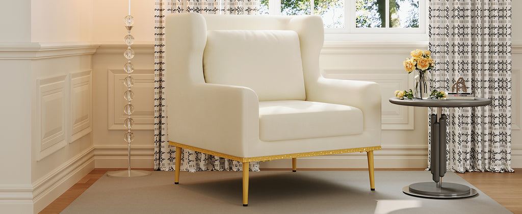 Modern Velvet Accent Chair