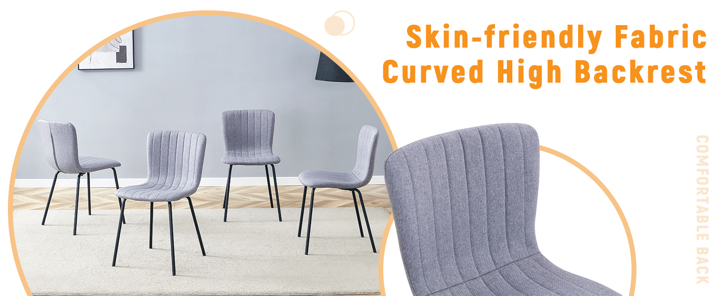 Luxury Minimalist Chairs - Set of 4 High Quality Dining Chairs