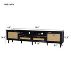 Rattan TV Stand for TVs up to 85''