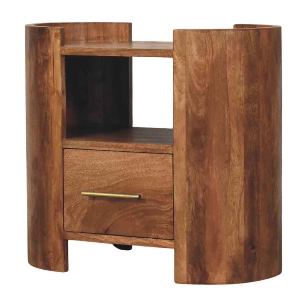 Solid Wood Valencia Sculpted Bedside