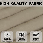 Outdoor Lounge Chair Cushion Replacement Set - Khaki