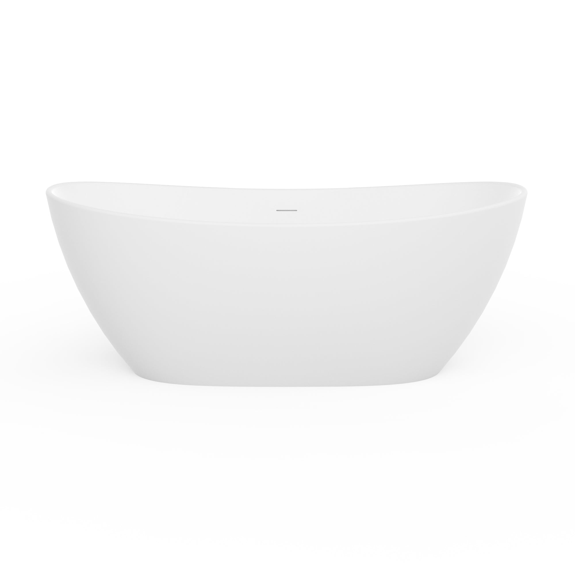73 Inch Artificial Stone Solid Surface Freestanding Bathtub