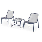 Kincaid Outdoor 3-Piece Conversation Set with Iron Frame
