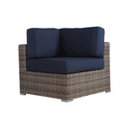 Ready-to-Use 4-Person Wicker Seating Group with Premium Fabric