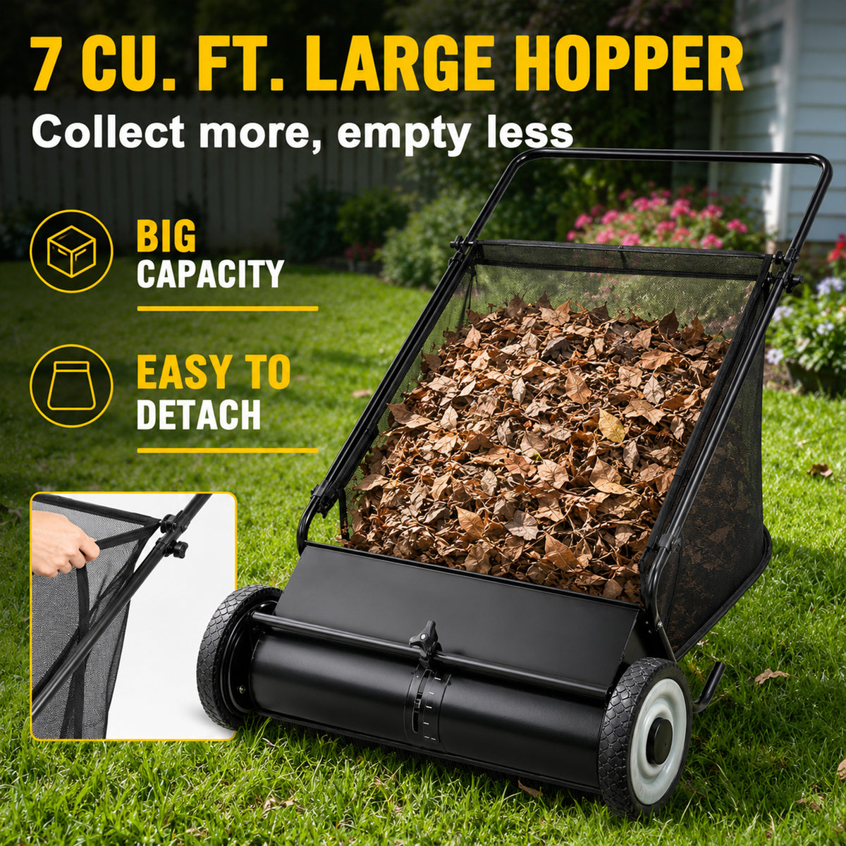 26-Inch Push Lawn Sweeper