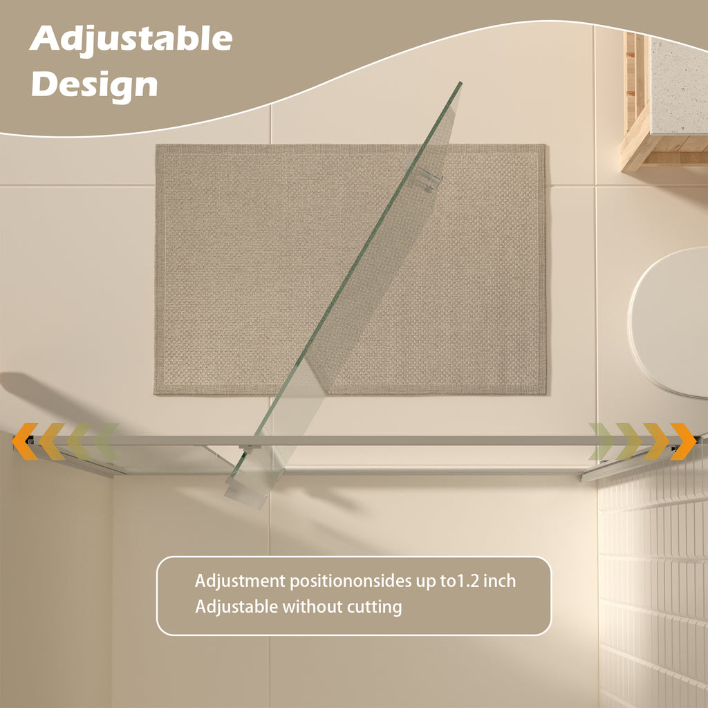 Pivot Shower Door - 47-49" W × 72" H