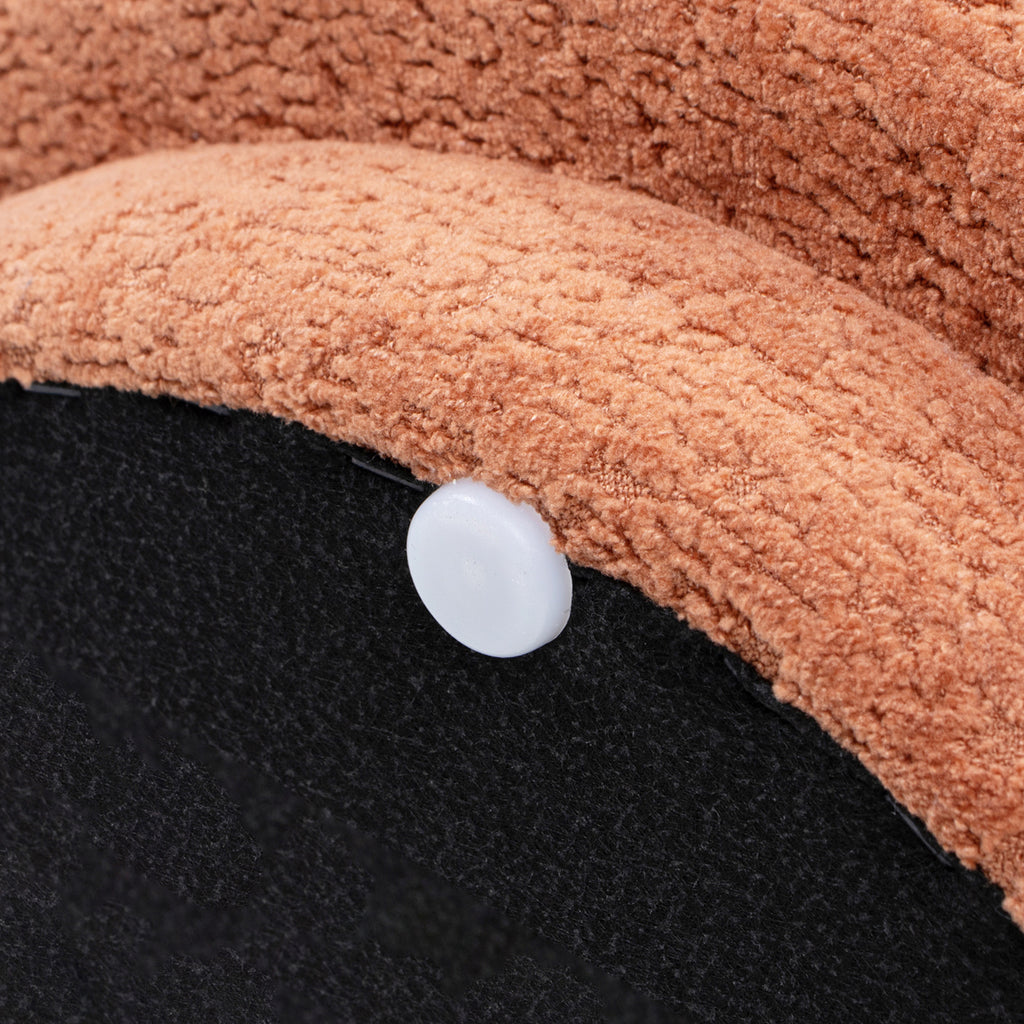 Fuji 15" Mushroom Footstool Ottoman in Spice