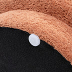 Fuji 15" Mushroom Footstool Ottoman in Spice