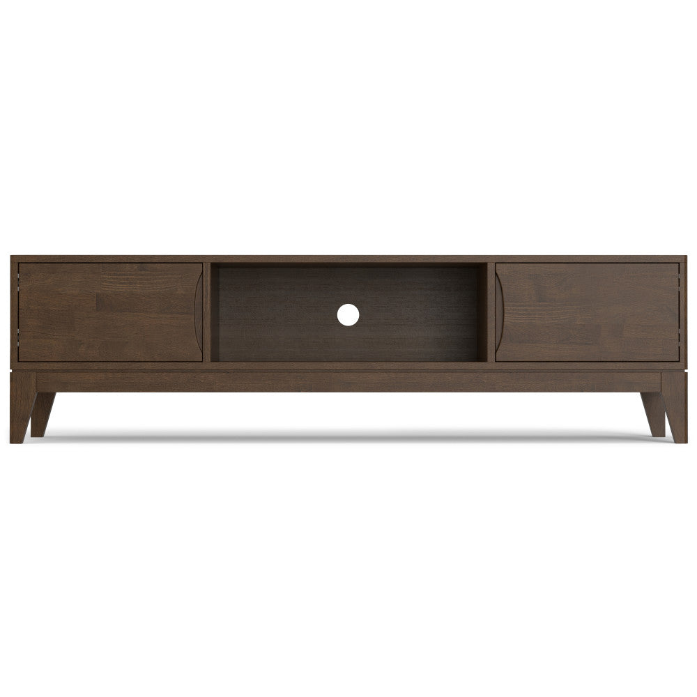 Harper 72 Inch Wide Solid Wood Low TV Stand
