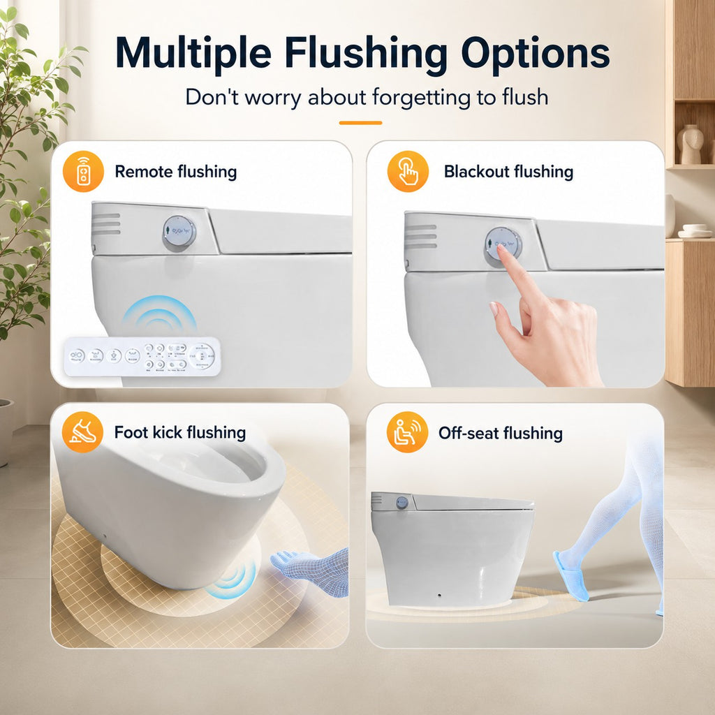 Smart Toilet With Built-In Bidet