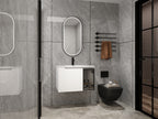 30" Wall-Mounted Bathroom Vanity With Ceramic Sink