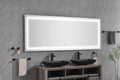 72" x 30" LED Bathroom Mirror with Front and Backlight