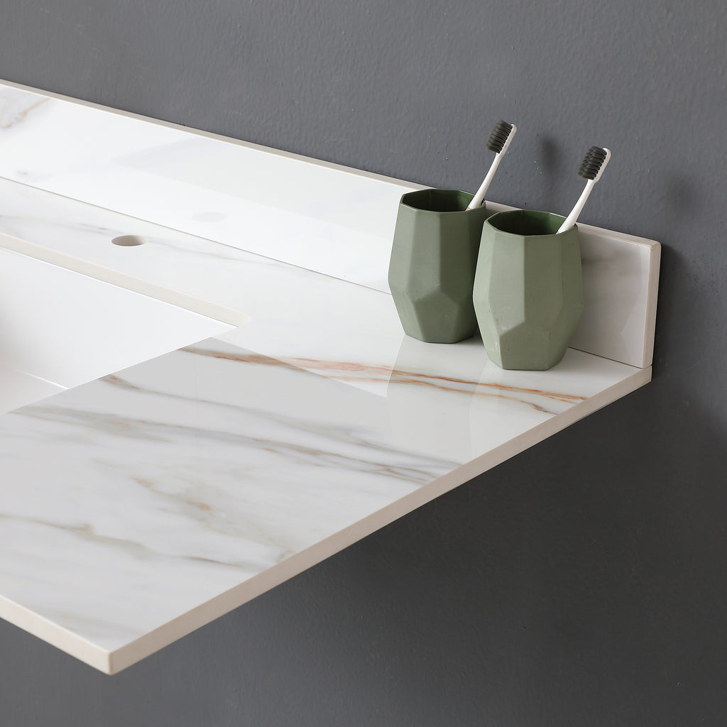43 Inch Marble Vanity Top with Undermount Rectangular Sink
