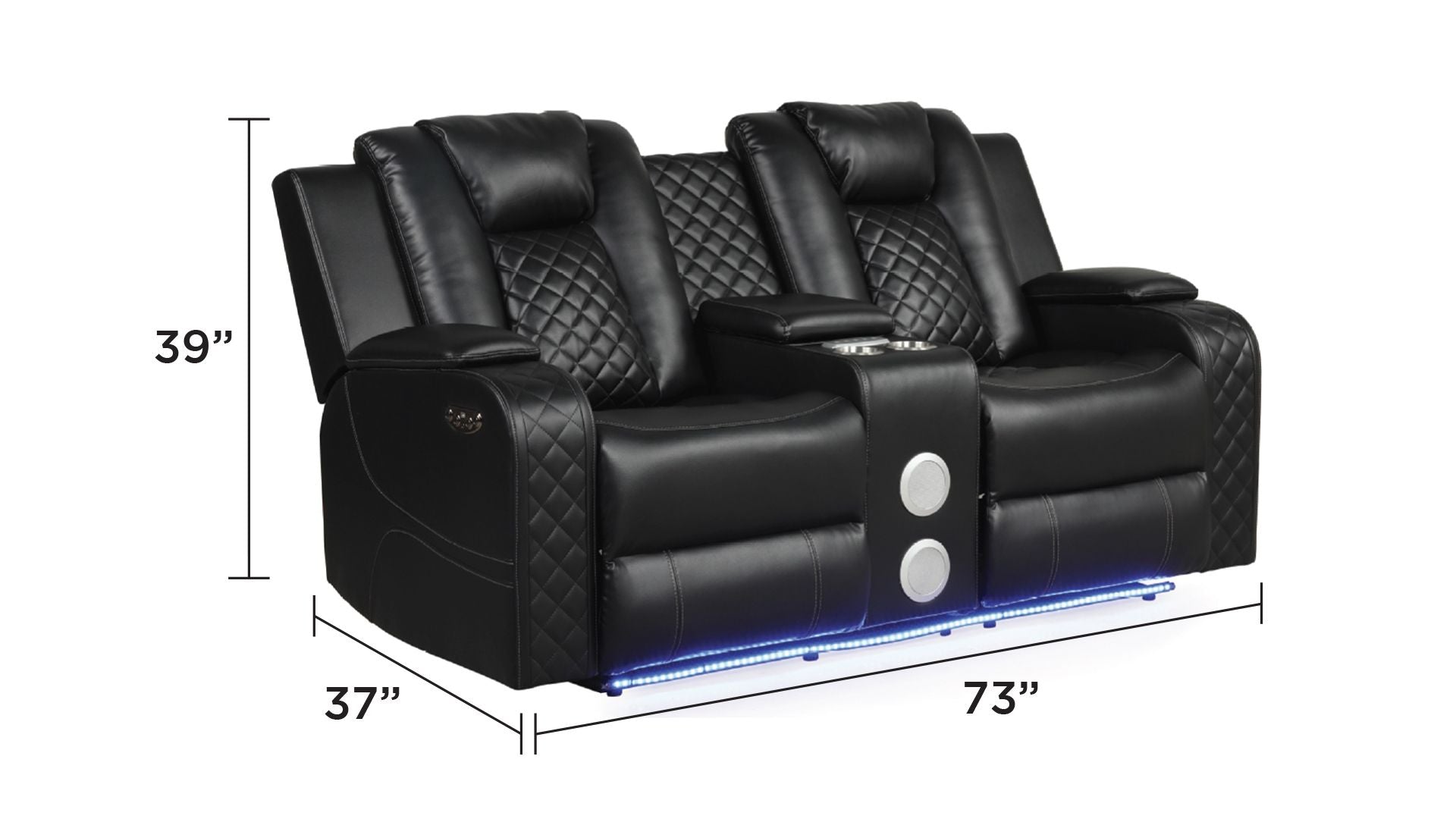 Benz LED & Power Reclining Loveseat