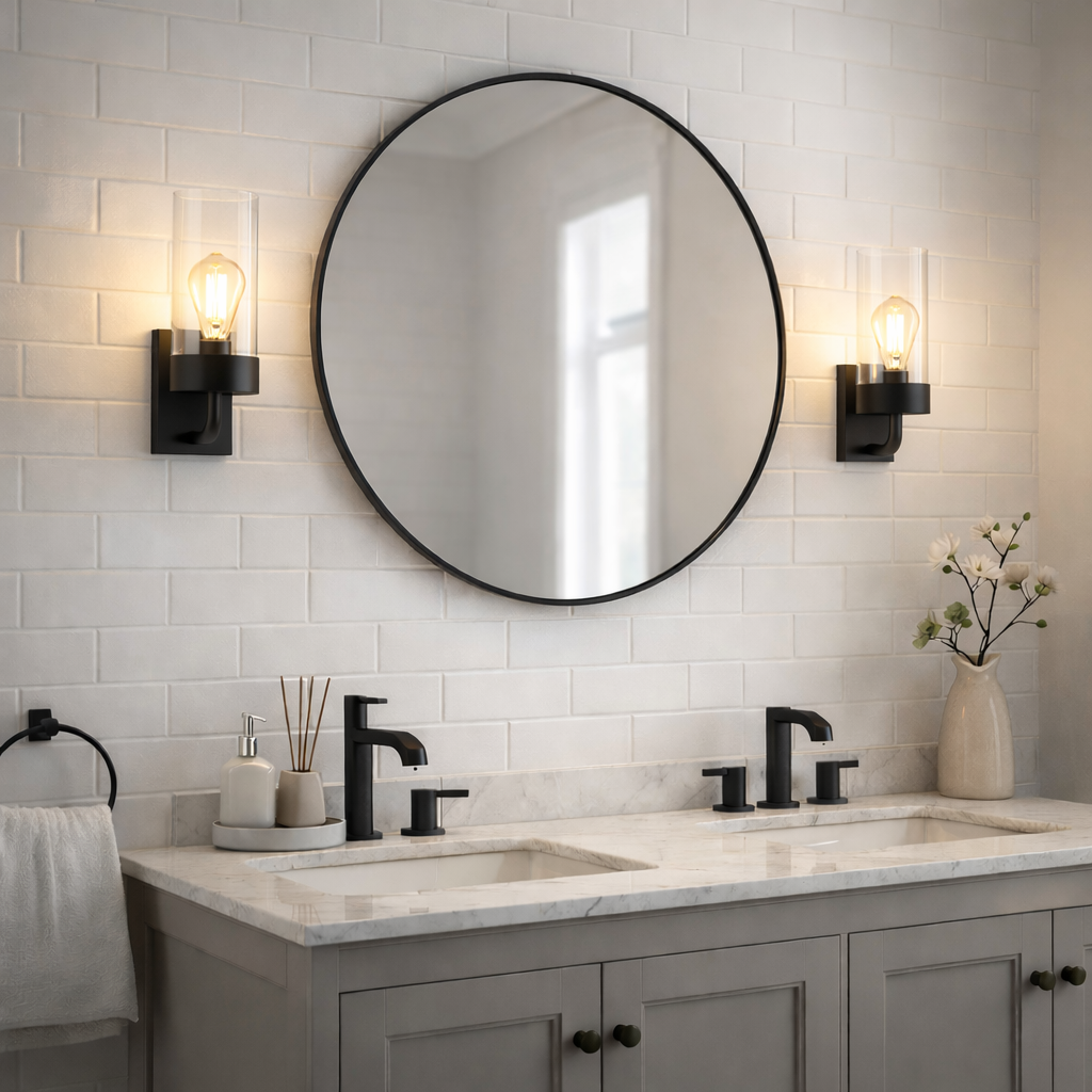 Zephyr Single Light Sconce With Clear Glass Metal