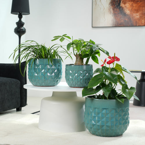 Handmade Ceramic Planter Pots Set of 3