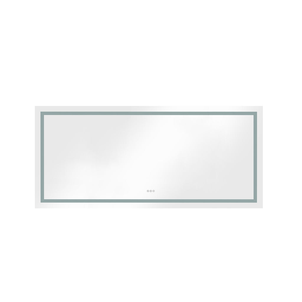 72" x 32" LED Bathroom Mirror with Front and Backlight