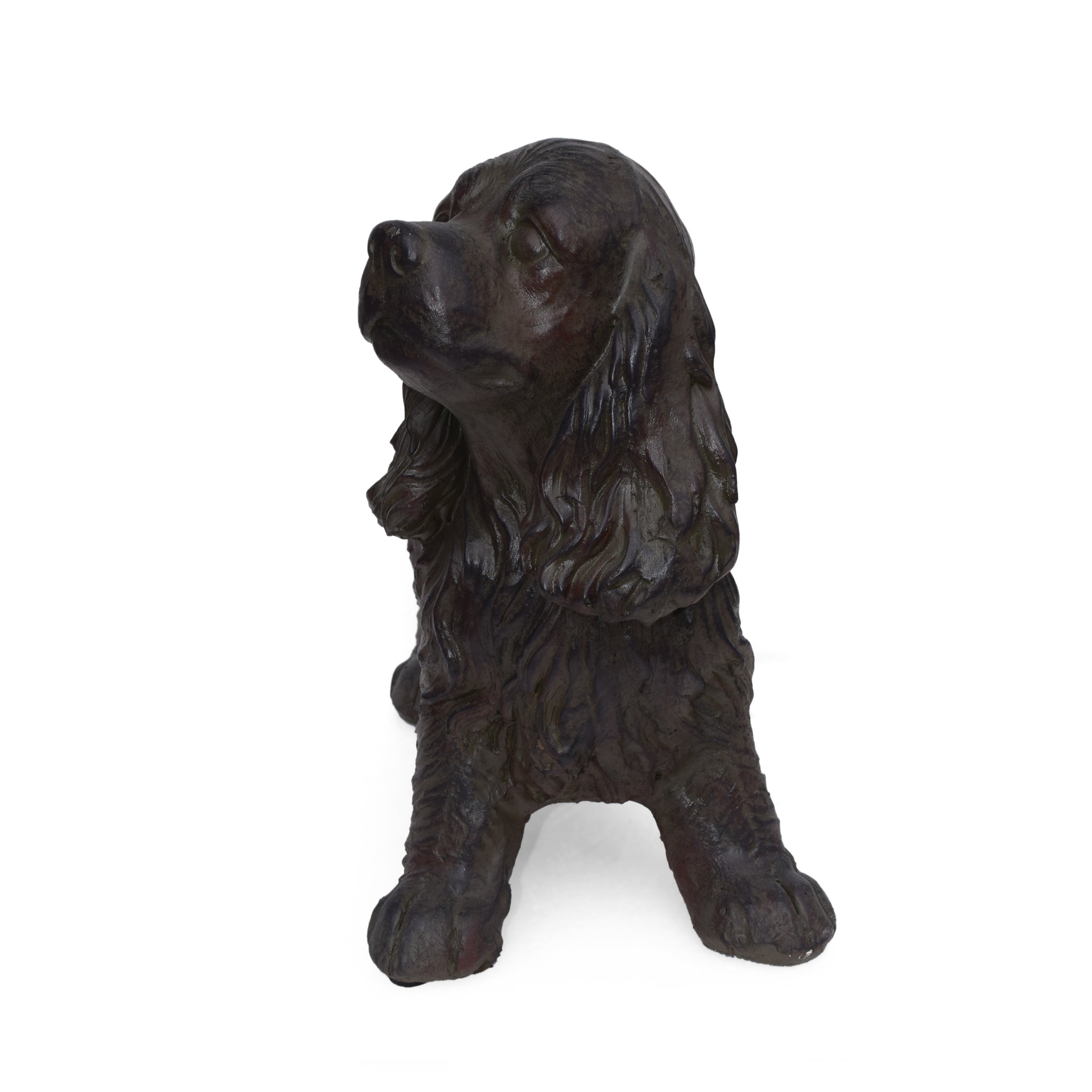 Josie Dog Cast Stone Garden Statue, Outdoor Cocker Spaniel