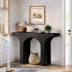 47-Inch Modern Black Console Table
