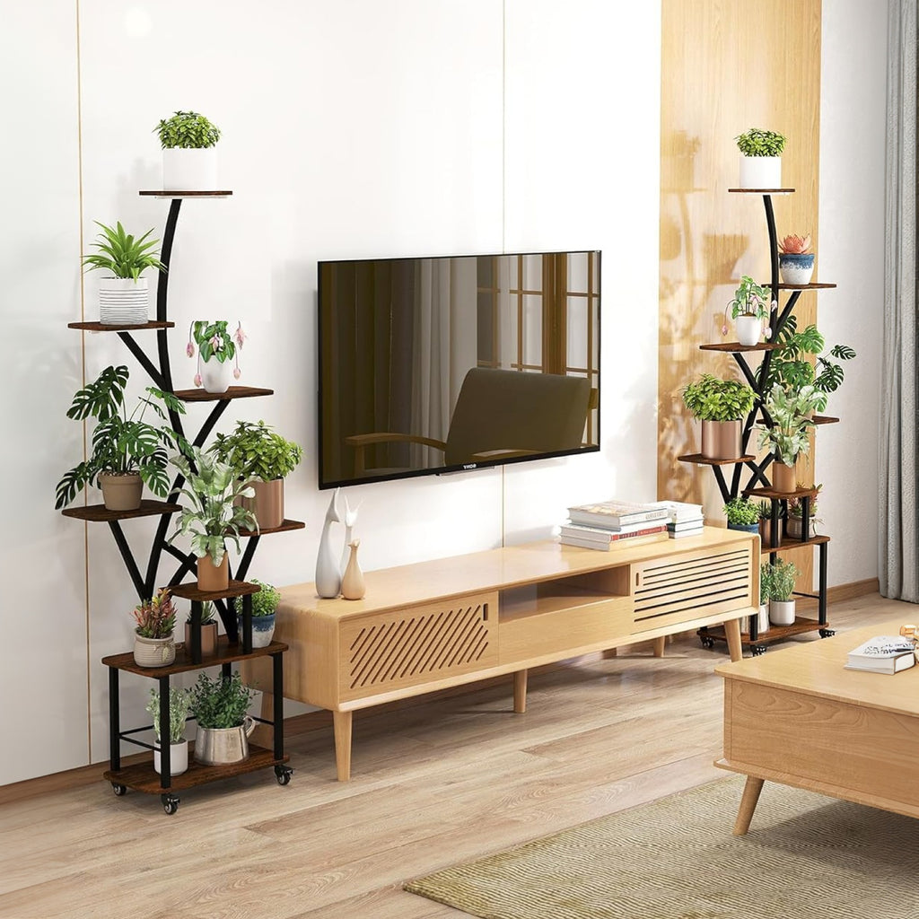 Plant Stand Indoor with Grow Light, 64" Tall, 8 Tiered Shelves
