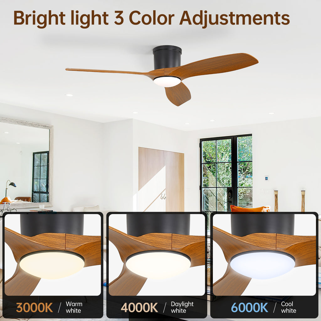 52-Inch Smart Ceiling Fan With Light and Remote Control