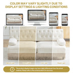 Soft Velvet Fabric Chesterfield Style Sofa