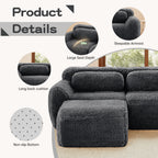 U-Shaped Boneless Sofa with High Density Sponge
