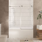 Frameless Shower Door 56-60" W x 60" H