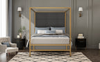 Gold Metal Canopy Bed