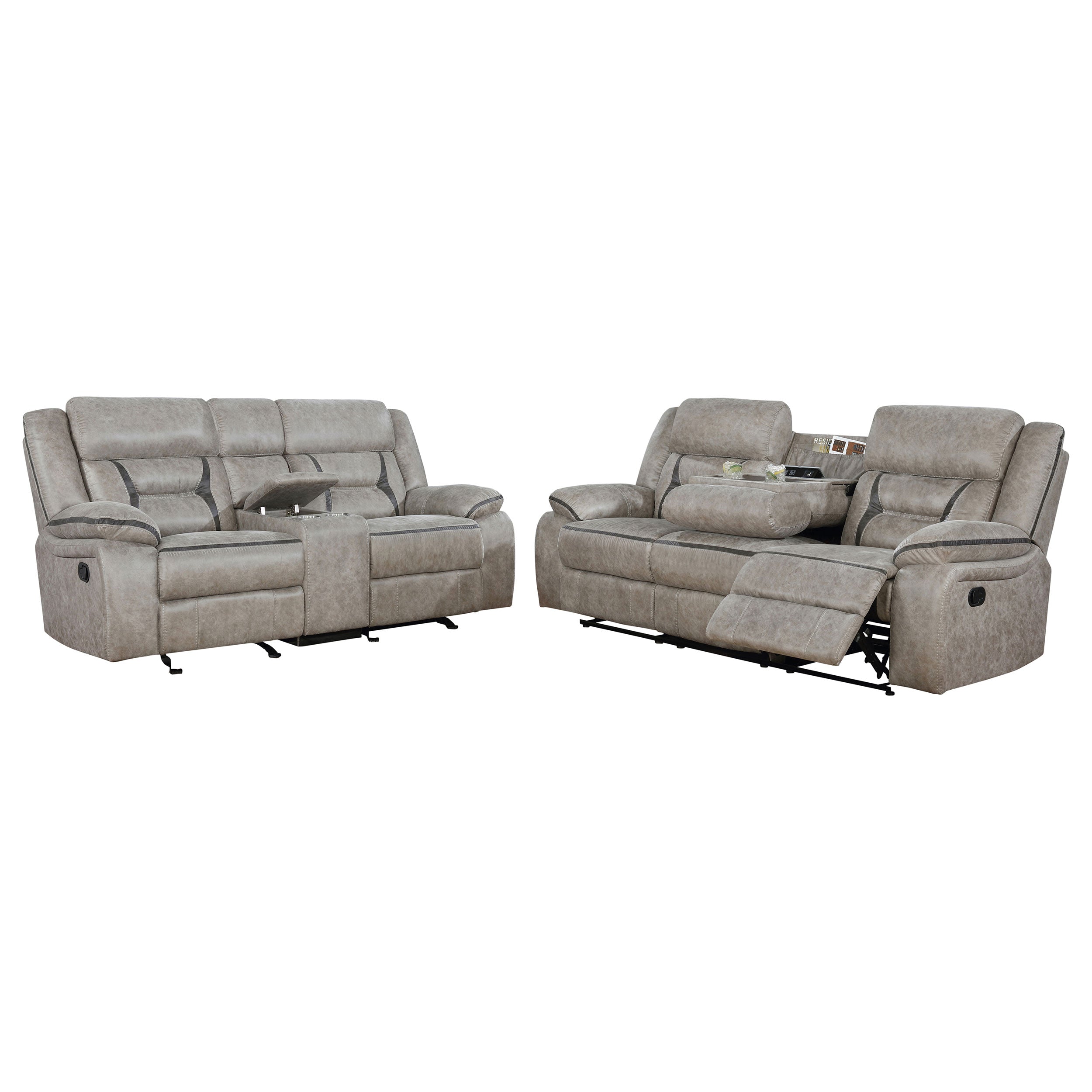 Brazelton Reclining Sofa and Loveseat Set